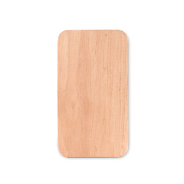 A compact wooden cutting board designed for everyday kitchen tasks