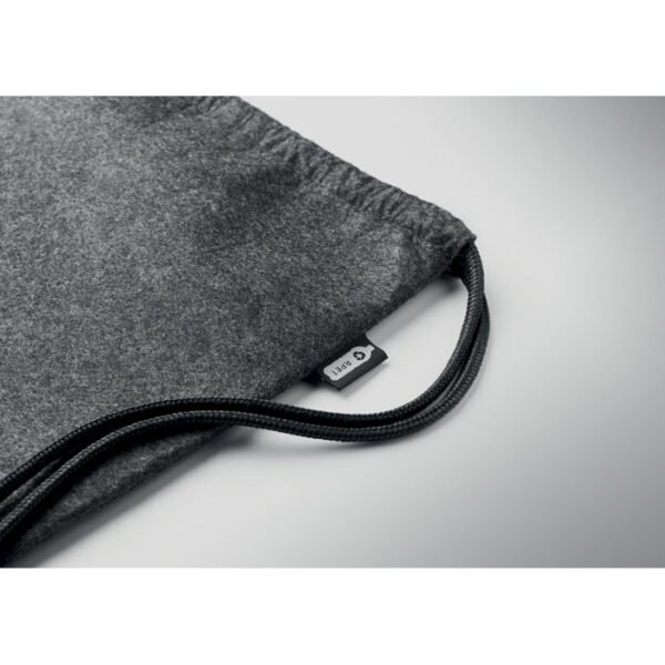 A durable rpet felt drawstring bag perfect for eco conscious individuals seeking stylish storage solutions