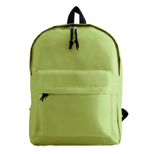 Lime 600d Polyester Backpack