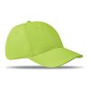 personalized-6 Panels baseball cap-Lime