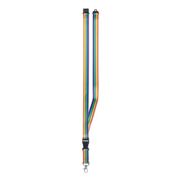 customized- Rainbow RPET lanyard