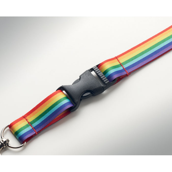 customized- Rainbow RPET lanyard