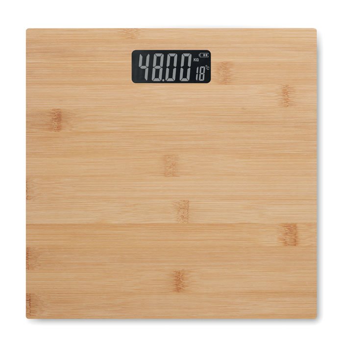 Bamboo bathroom scale 2