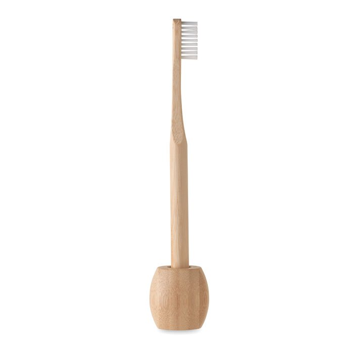 Bamboo tooth brush with stand 2
