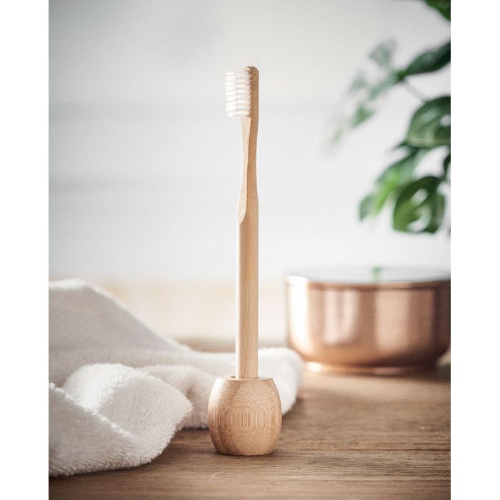 Bamboo tooth brush with stand 4