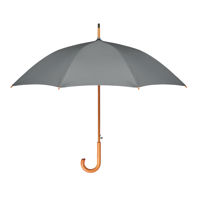 Grey 23 Inch Umbrella RPET Pongee