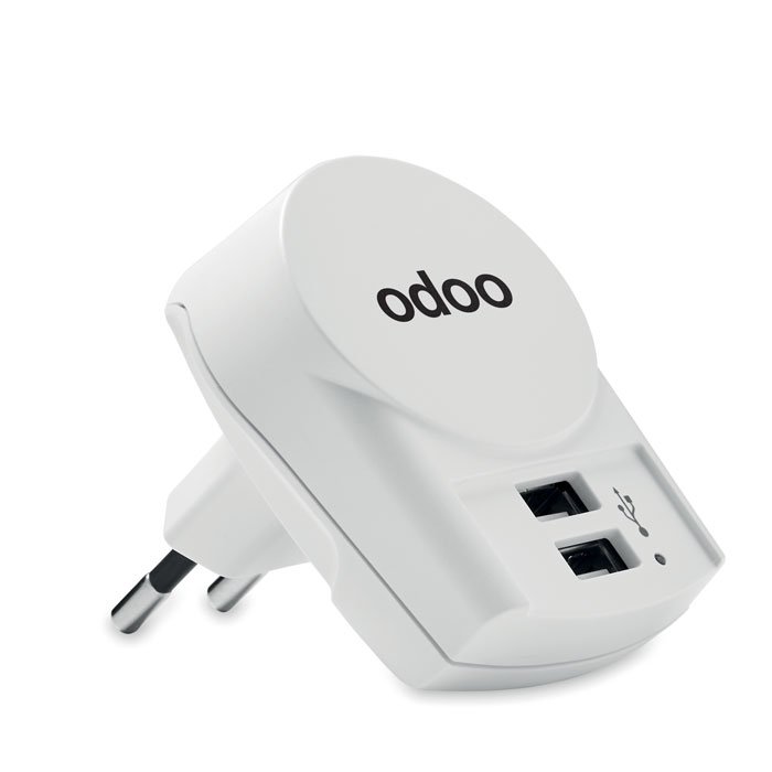 EURO USB CHARGER 2XA 1