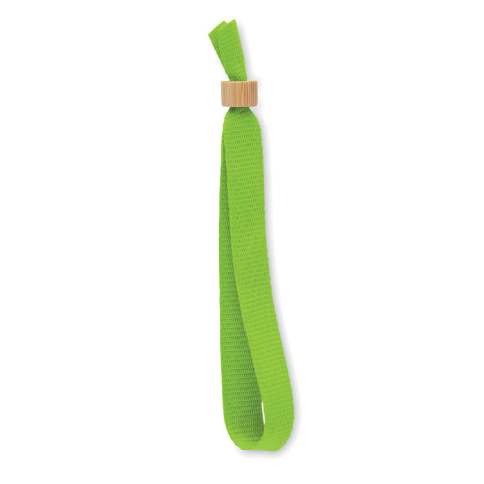 customized-RPET polyester wristband -Lime