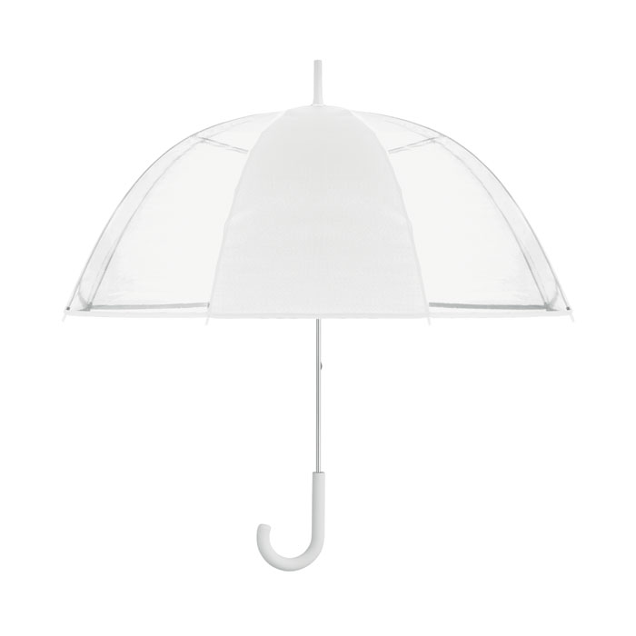 White 23 Inch Manual Open Umbrella