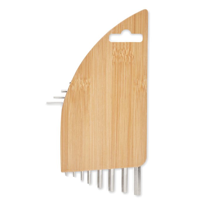 Hex key set in bamboo 4