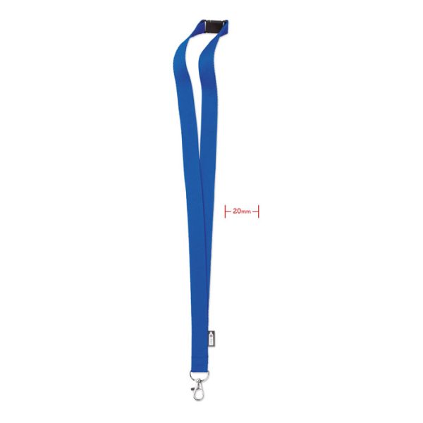 customized- Lanyard in RPET 20 mm-Royal blue