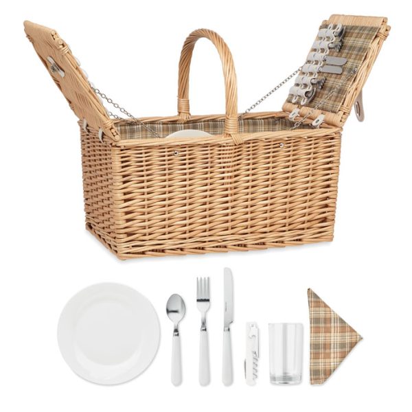 Custom Wicker Picnic Basket 4 People