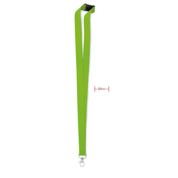 customized- Lanyard hook and buckle 20 mm-Lime