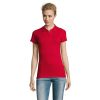 Customized-Perfect women polo 180 g-red