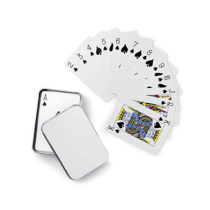 Playing cards in tin box 2