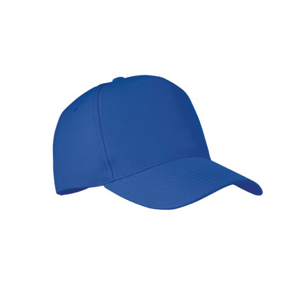 personalized- RPET 5 panel baseball cap-Royal blue