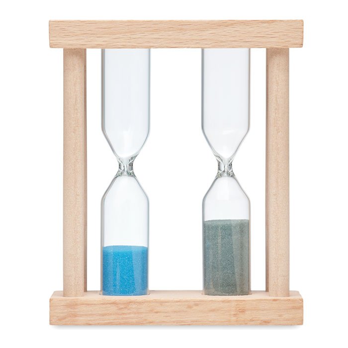 Set of 2 wooden sand timers 3