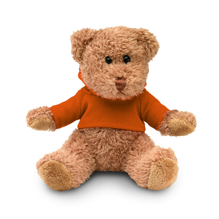 Orange Teddy Bear Plus with Hoodie