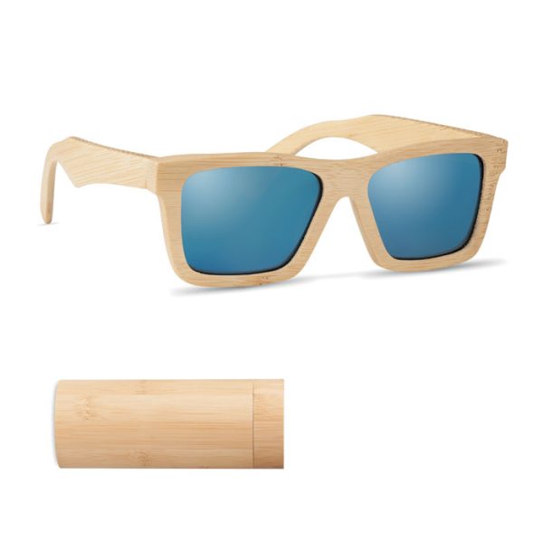 personalized- Sunglasses and case in bamboo