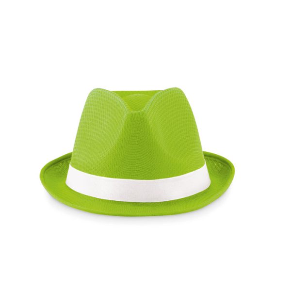 customized-coloured polyester hat-Lime