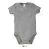 customized-BAMBINO BABY BODYSUIT-grey melange