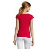 customized- MOON WOMEN'S V-NECK T-SHIRT-red