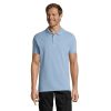 personalized-PERFECT MEN Polo 180g-sky blue pique