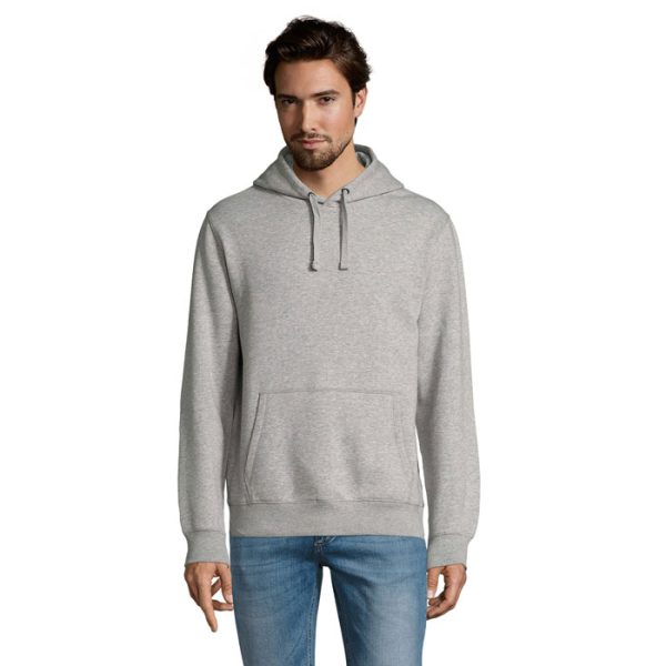 customized-SPENCER HOODED SWEAT 280-grey melange