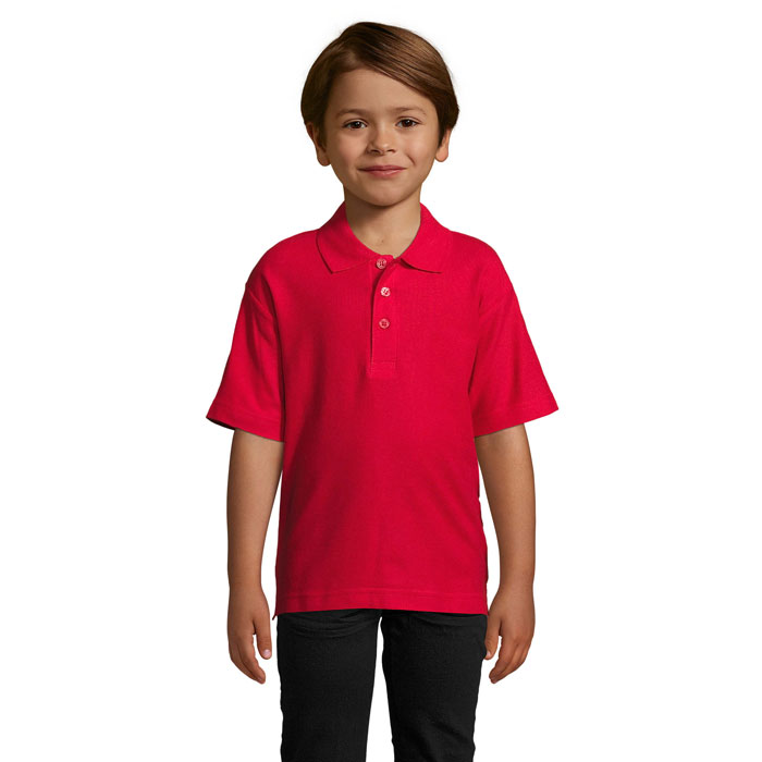 customized-SUUMMER II KIDS polo 170g-red