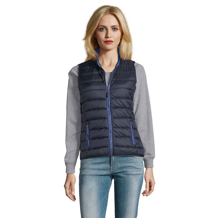 customized-WAVE WOMEN BODYWARMER 180g-navy