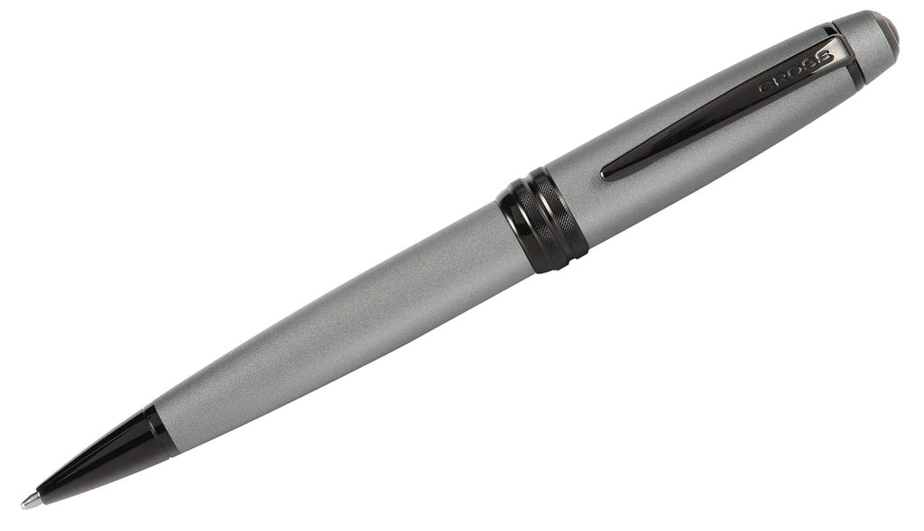 Branded Bailey - Matte Gray Ballpoint Pen