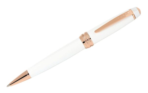 Personalized Pearlescent White Lacquer Ballpoint Pen