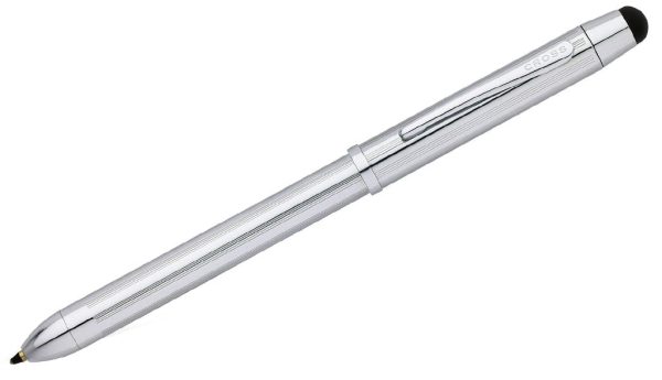 Promotional Lustrous Chrome Multifunction Pen with Stylus 3in1