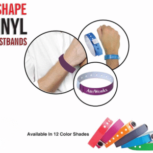 Vinyl l shape wristbands