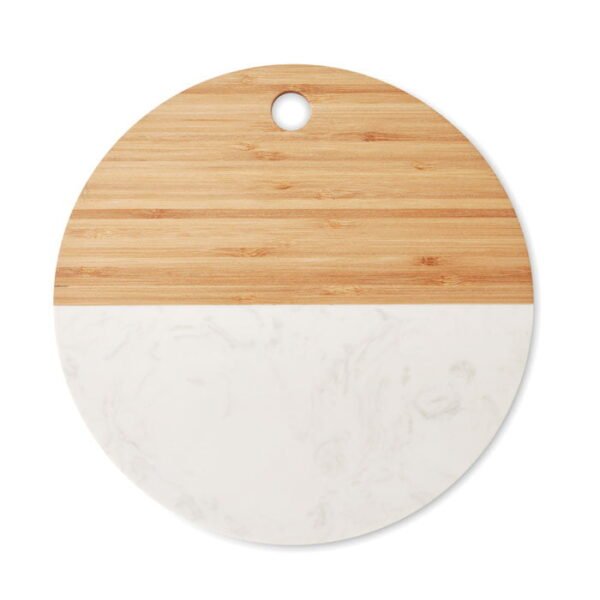 Durable combination of smooth marble and eco friendly bamboo