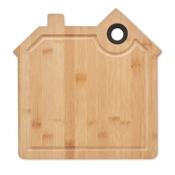 Bamboo house shaped cutting board eco friendly and durable