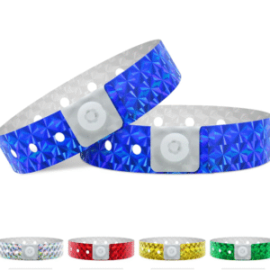Holographic plastic wristband