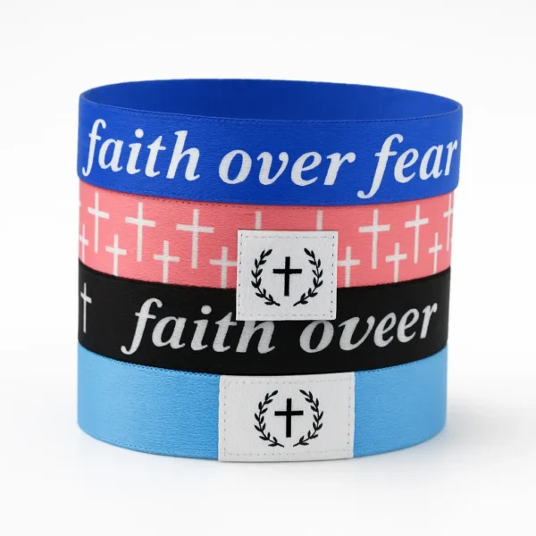 20mm nfc woven elastic wristband