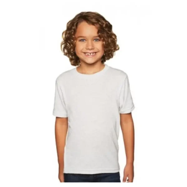 Custom boys tri blend crew t shirt