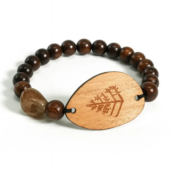 Rfid wooden bead elastic wristband in uae corporate gifts suppliers for uae Rfid wooden bead elastic wristband in uae