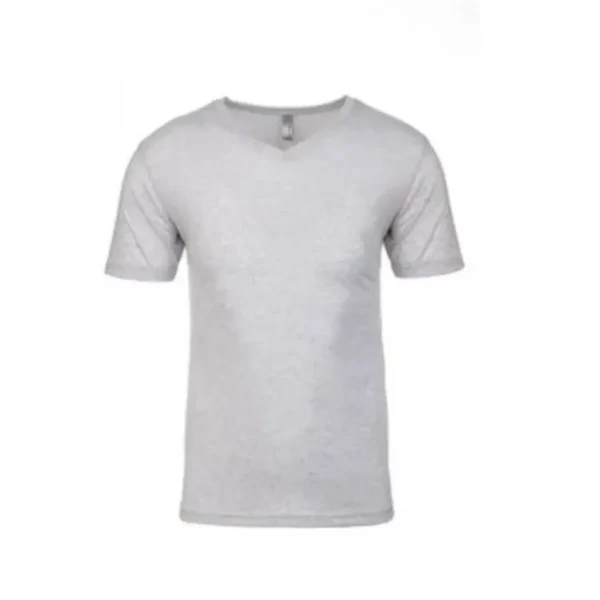 Tri blend v t shirt heather white