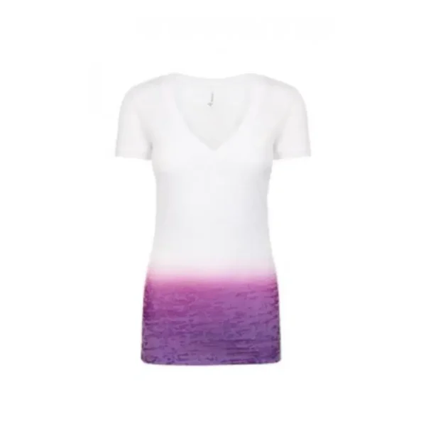 Custom burnout ombre crossover v tshirt corporate gifts suppliers for uae Custom burnout ombre crossover v t shirt