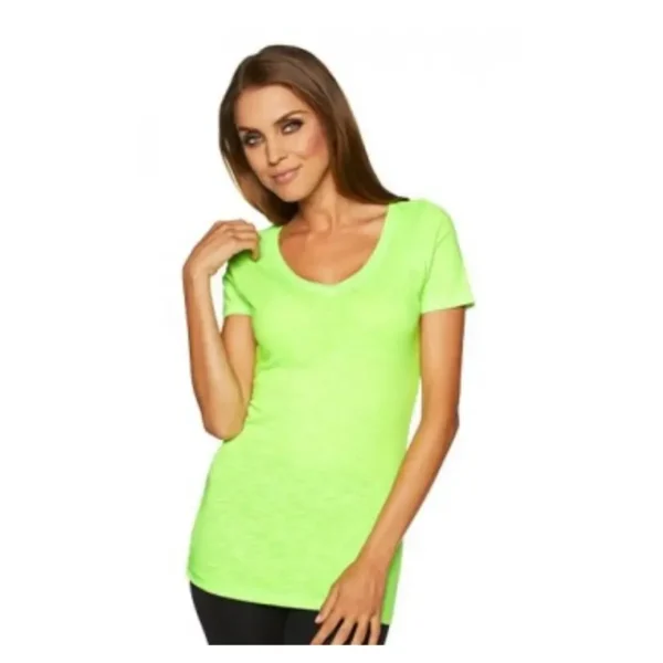 Custom slub v t shirt